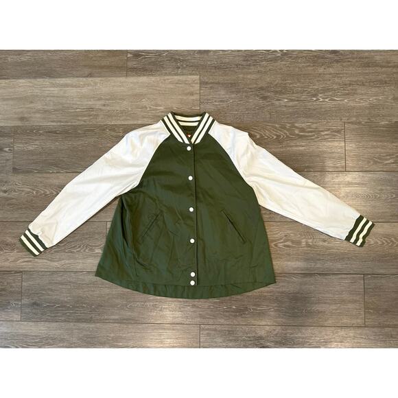 Hunter x Target Varsity Swing Jacket in‎ Olive, Size S - Picture 1 of 4